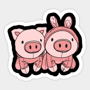 pigs lovers Sticker